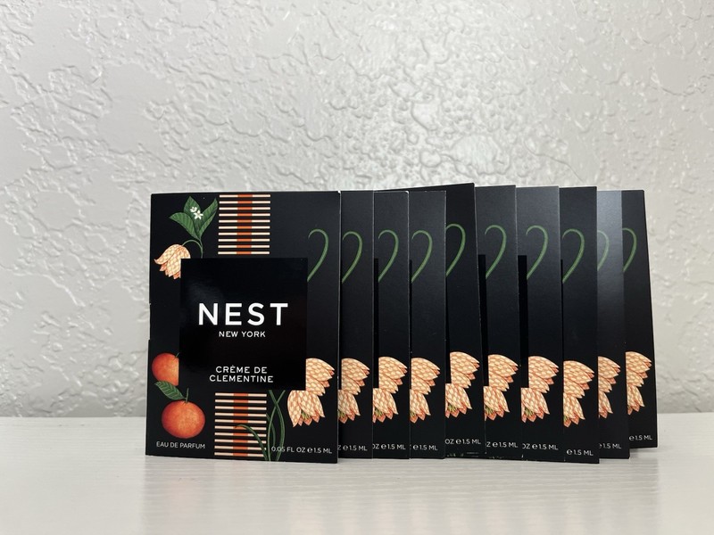 Lot Of 10 NEST NEW YORK CREME DE CLEMENTINE EDP SPRAY SAMPLE 0.05fl oz each