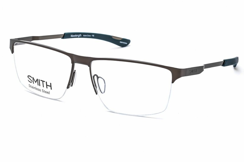 Smith Optics Wavelength FRE Matte Gravy Brown Semi Metal Eyeglasses 58-15-145 RX