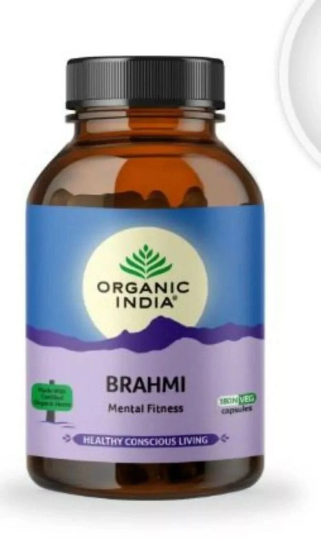 Organic India Brahmi 60 Caps For Mental Health & Nervous System FAST FREE SHIP