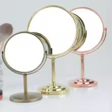 3/4/5in Double-Side Makeup Mirror With 2X Magnification Clear Reflection And Eas gallery