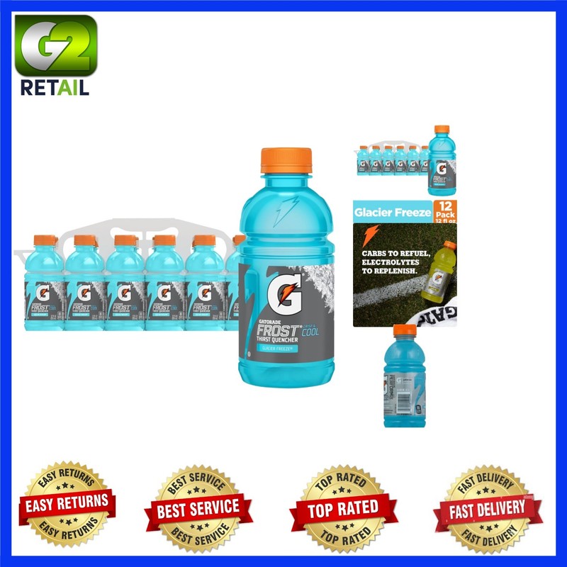 Stay Energized with Thirst Quencher Glacier Freeze – 12 Pack of 12 Fl Oz Bottles