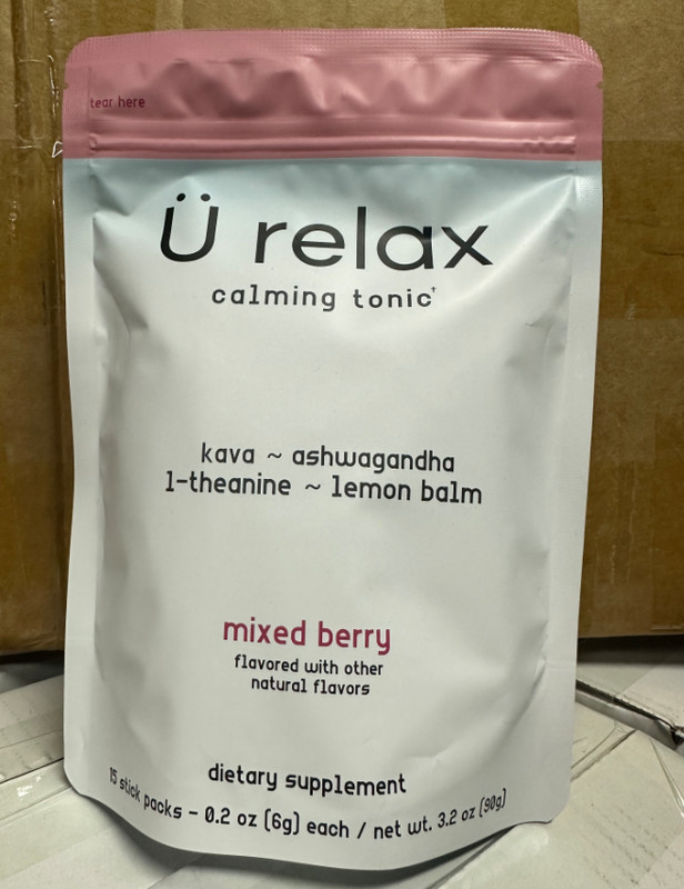 U Relax Calming relax 15 Setets MIXED BERRY flavor tonic- calming drink NEW