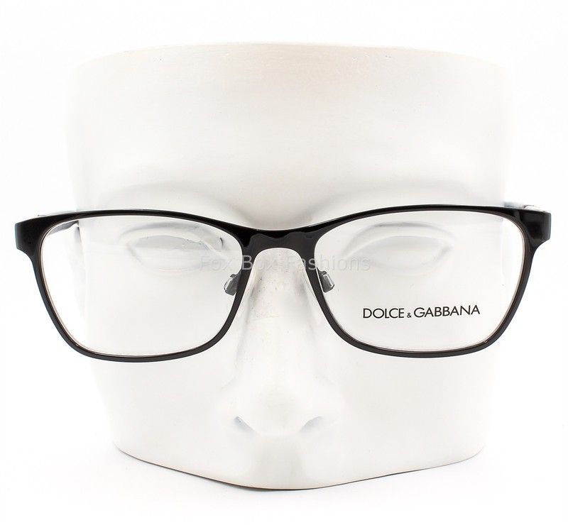 Dolce Gabbana D&G 1244P 1225 Eyeglasses Glasses Black Blue Marble 53mm No Case gallery