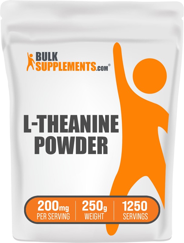 BulkSupplements L-Theanine Powder – 200mg Servings – Supports Cognition