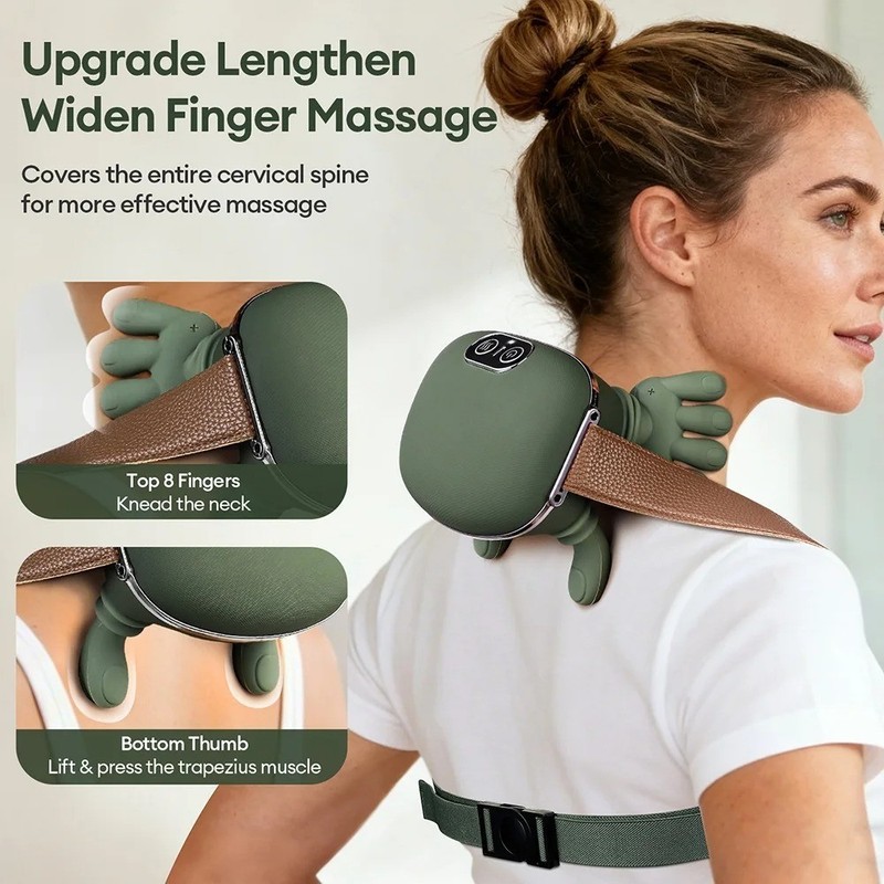 Bionic Finger Neck Shoulder Massager Wireless Neck Cervical Trapezius Kneading M
