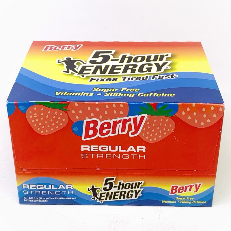 5-hour ENERGY Shot | Regular Strength | Berry Flavor 1.93 fl oz | 12 Count Pack!