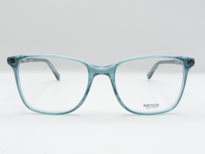 KENSIE APPRECIATE SQUARE FULL RIM EYEGLASS FRAMES CLEAR GREEN 51-17-140 NEW