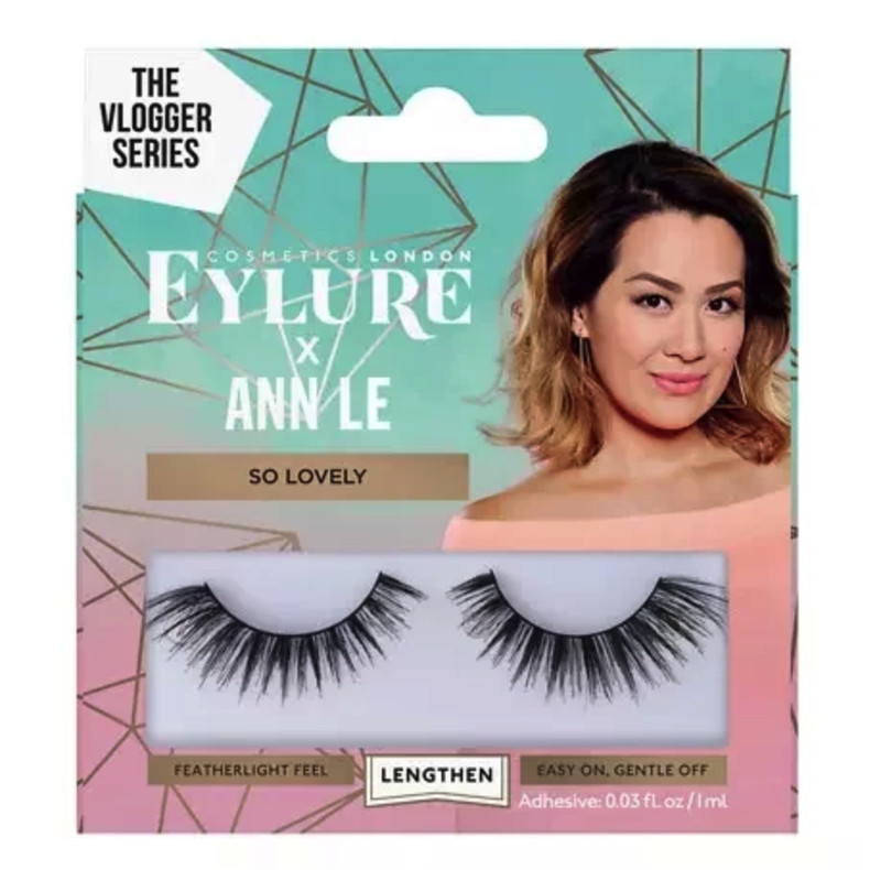 Eylure London X Ann Le So Lovely Lengthen Eyelashes (New In Box) With Adhesive