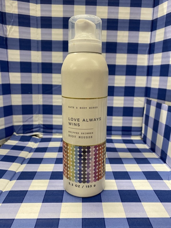 LOVE ALWAYS WINS -Bath And Body Works Whipped Shimmer Body Mousse 5.3oz – New