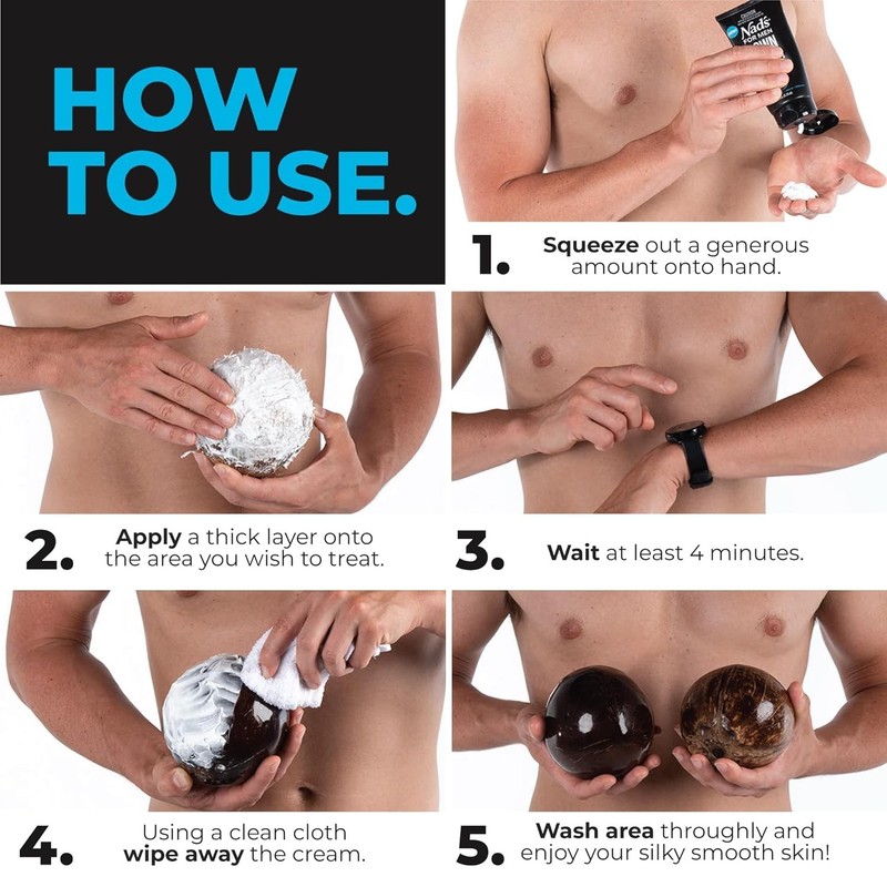Nad'S For Men Intimate Hair Removal Cream For Men - Easy & Painless Depilator gallery