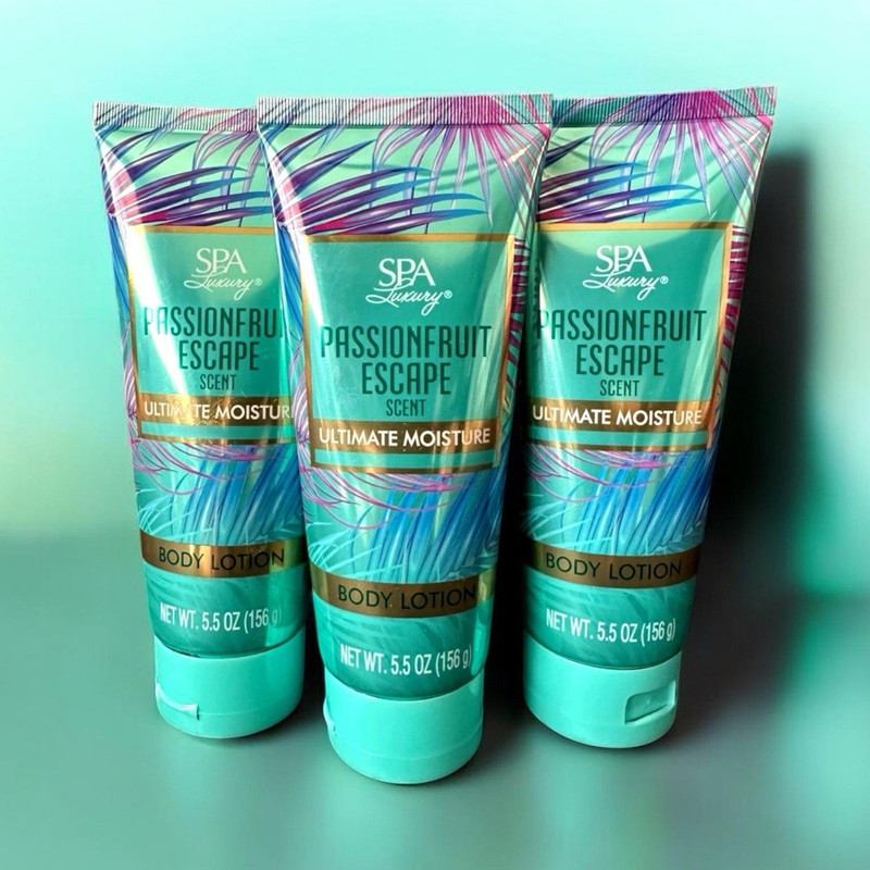 Spa Luxury Passionfruit Escape Ultimate Moisture Body Lotion 5.5 oz Lot of 3