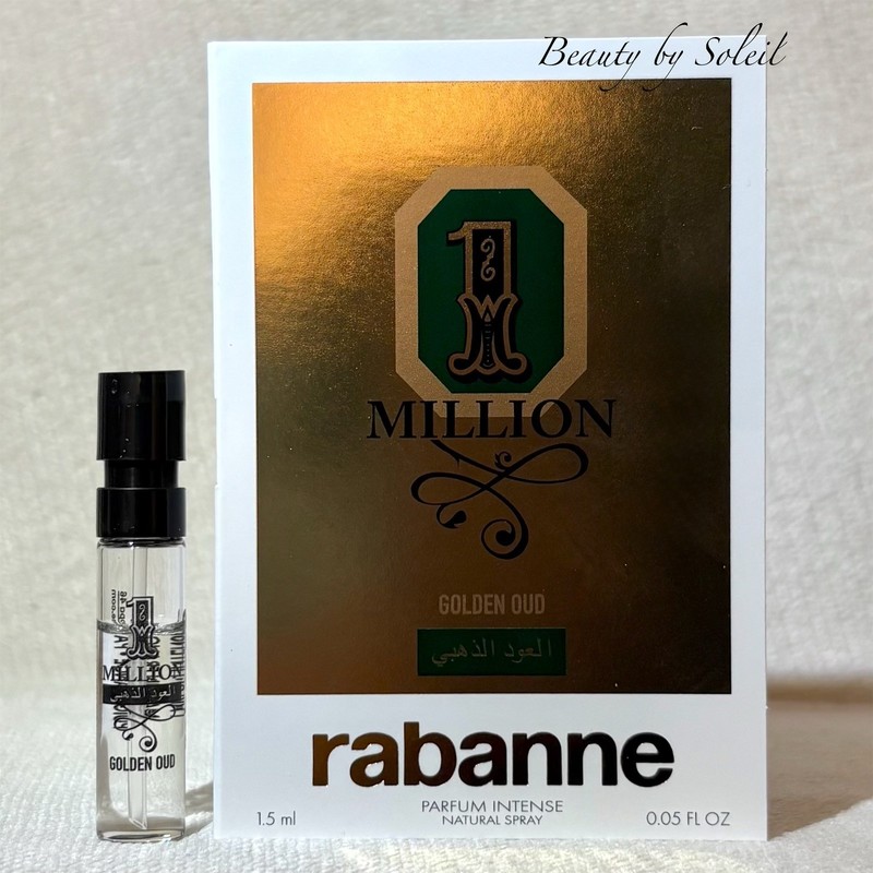 Paco Rabanne 1 Million Golden Oud Parfum Intense Sample Spray .05oz, 1.5ml