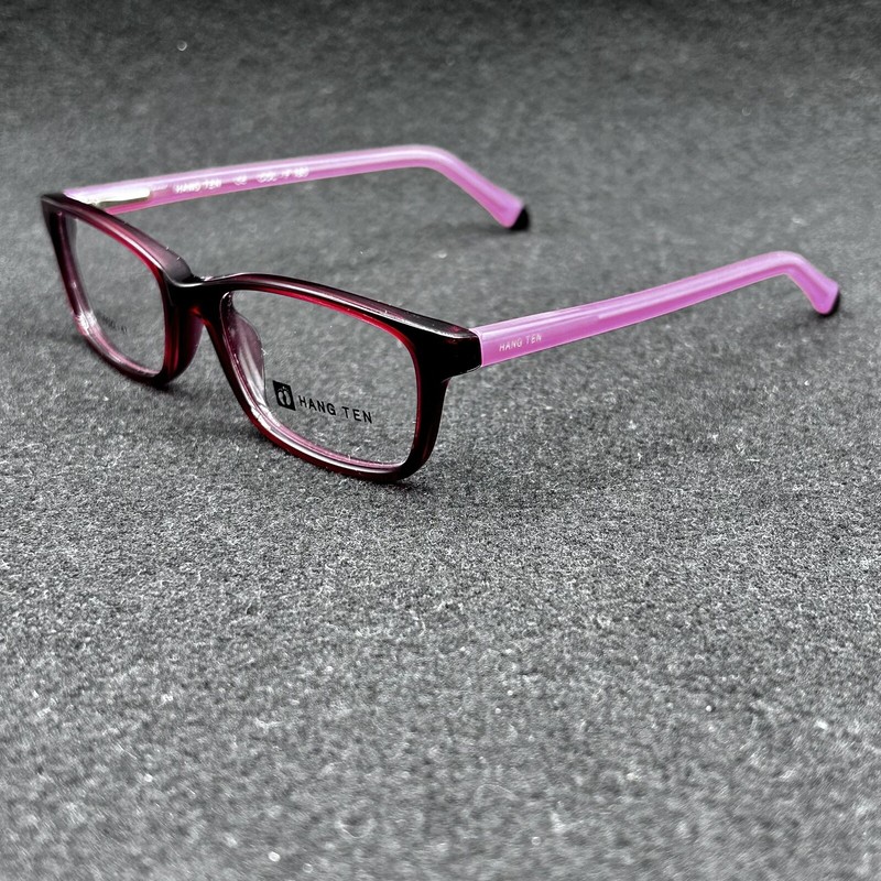 Hang Ten HT-5022 F165 Eyeglasses Frame Burgundy Pink Flex 47-17-130 Display
