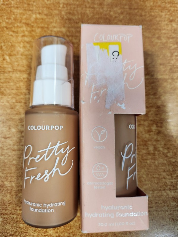 2 Pk: ColourPop Pretty Fresh Hyaluronic Hydrating Foundation MEDIUM 100W (G4118)