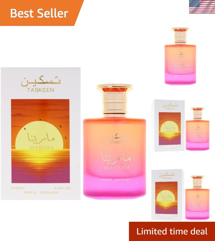 Experience Taskeen Marina 3.4 Oz Unisex Tropical Fragrance – Lasts 8 Hours