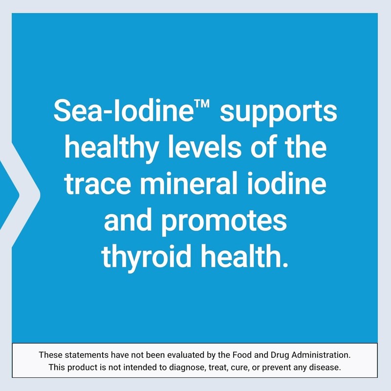Life Extension Sea-Iodine 1000 mcg – Iodine Supplement Without Salt, 60 Capsules gallery