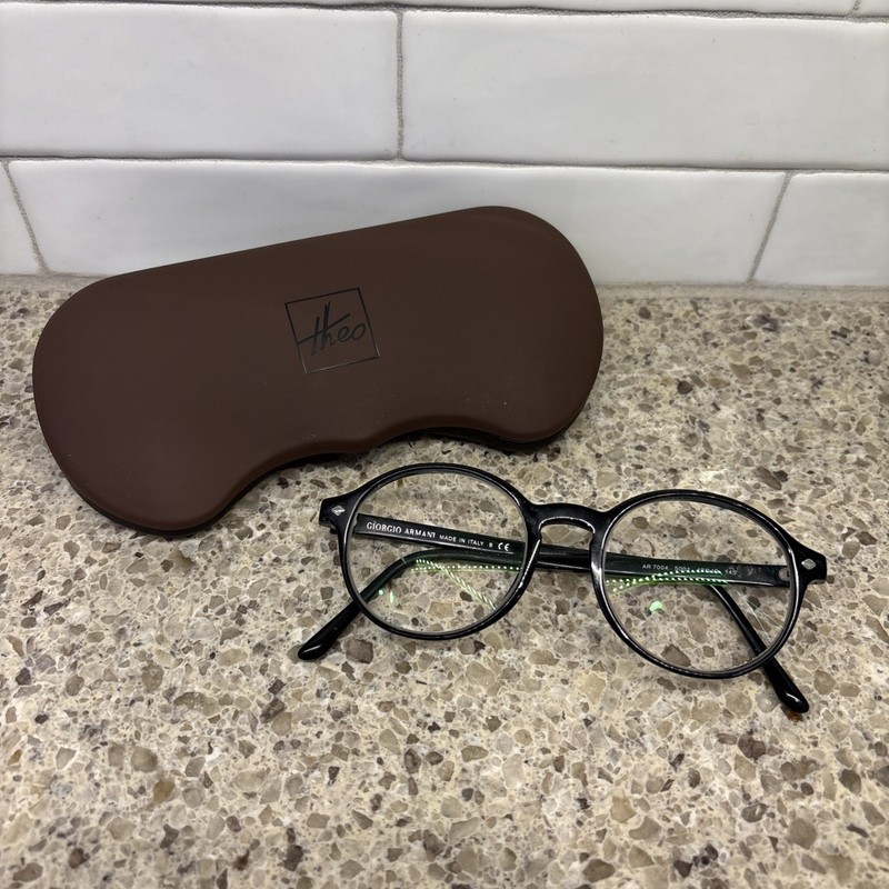 Giorgio Armani Eyeglasses AR 7004 5001 Matte/Gloss Black 49 19 145 Black