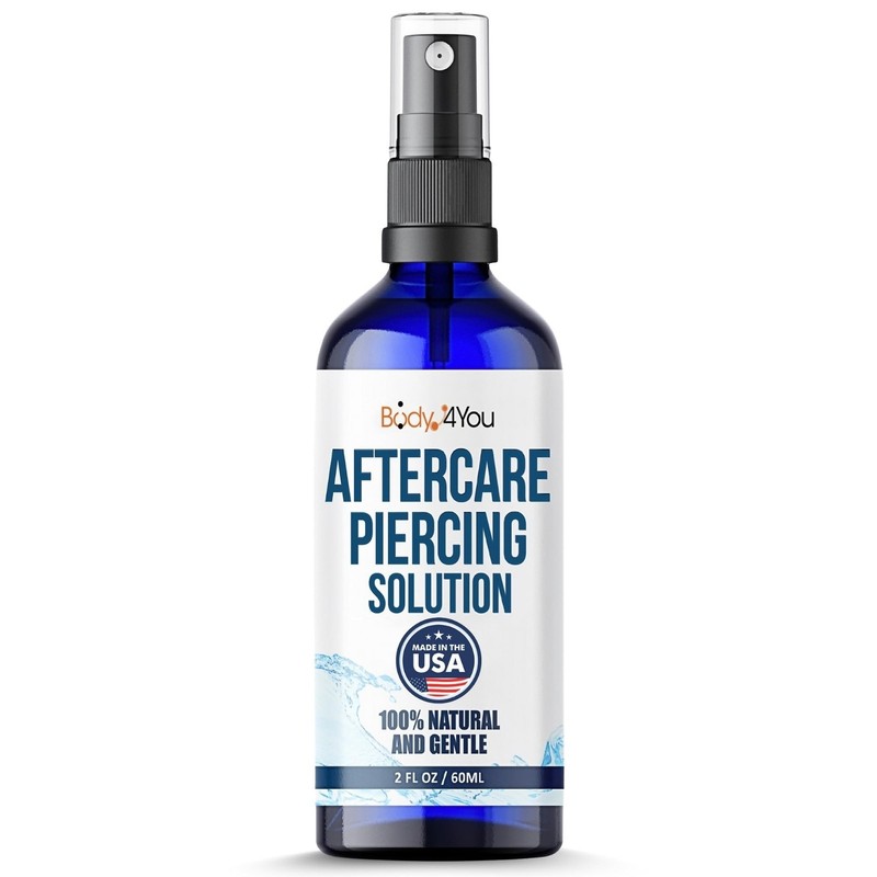 Piercing Aftercare Spray – Saline Solution for Piercings Wound Wash Sterile S…