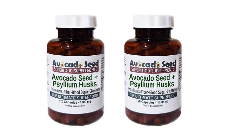 240 Avocado Seed & Psyllium Husk Fiber Capsules – Bowel Gut Health & Antioxidant