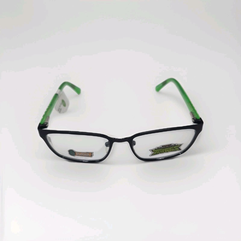 TMNT Teenage Mutant Ninja Turtles Kids Eyeglasses Black Green Glow In Dark 48mm