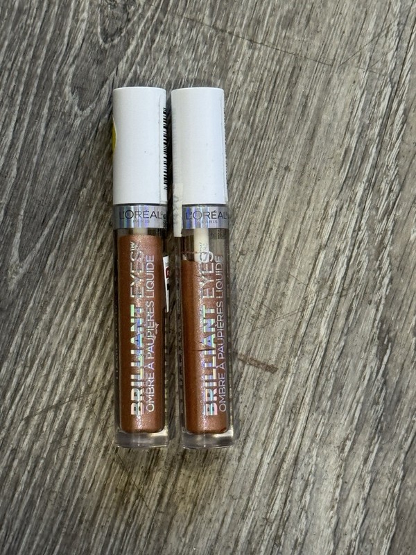2 Pack!! L’Oreal Liquid Eye Shadow Brilliant Eyes #485 Meteor Shower Tan.
