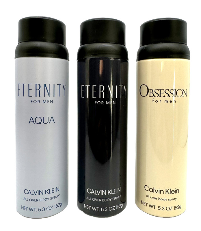 Calvin Klein 5.3 oz Body Spray (Eternity / Eternity Aqua / Obsession) for Men