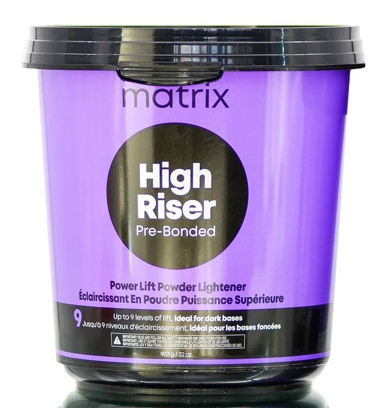 Matrix High Riser Pre-Bonded Lightener 32 oz Power Lift Powder 9 Levels Bleach