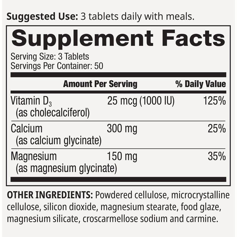 NeoLife Chelated Cal-Mag 1000 IU Vitamin D3 150 Tablets SKU 3404 NEW🚚From USA🚚 gallery