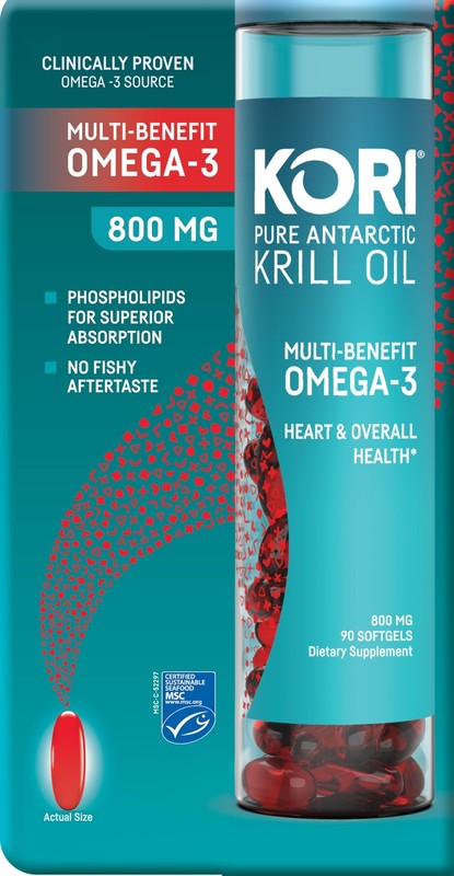 Kori Krill Antarctic Krill Oil Omega 3 Supplement EPA & DHA with Superior Abs…