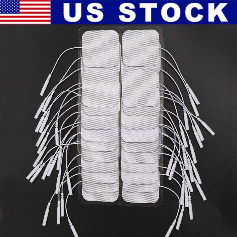 40 Tens Electrode Pads EMS Replacement Unit 7000 3000 2×2 Muscle Stimulator BULK