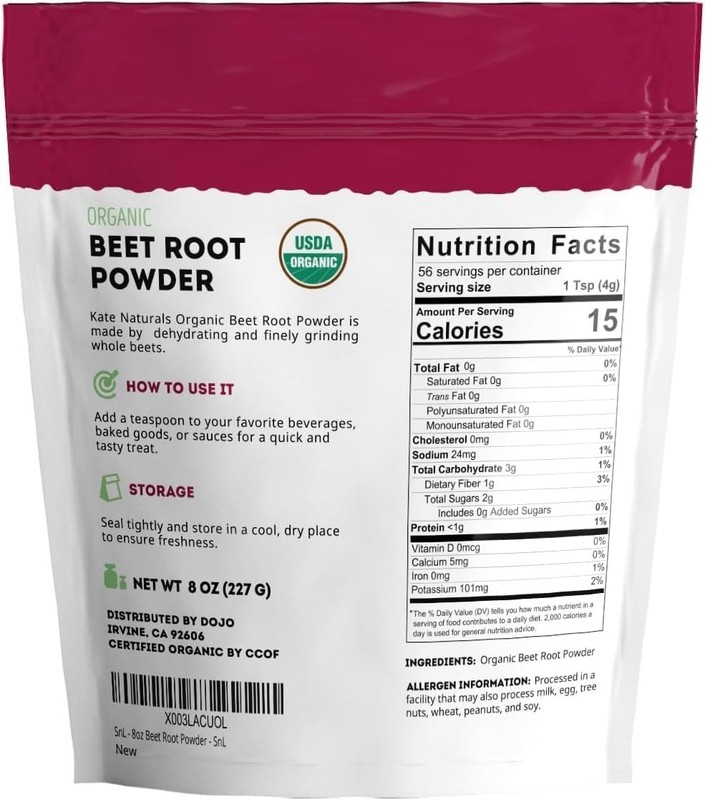 Nutrient-Packed Organic Beet Root Powder - 8oz for Healthy Smoothies & Recipes gallery