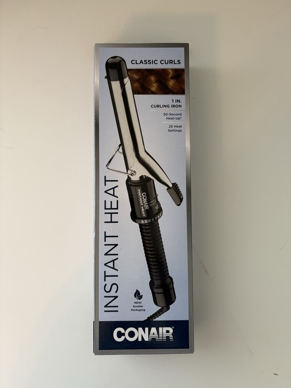 Conair Instant Heat 1-Inch Curling Iron, 1-inch barrel produces classic curls