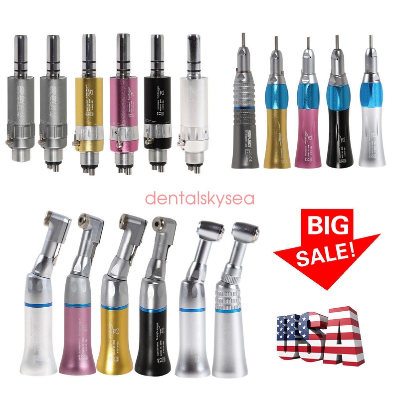 Slow Speed Dental Handpiece straight Nosecone/contra angle/ air motor fits NSK gallery