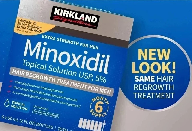 Kirkland Minoxidil 5% Extra Strength Men 6 Month Supply Hair Regrowth FREE SHIP gallery