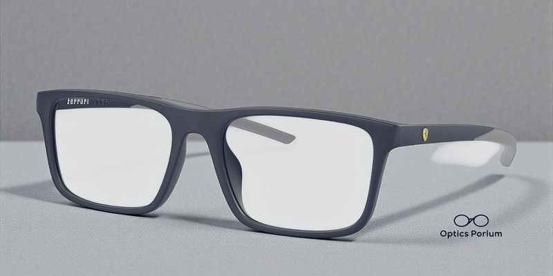 FERRARI SCUDERIA FZ8001U 509 Blue Matte Demo Lens 56 mm Men’s Eyeglasses