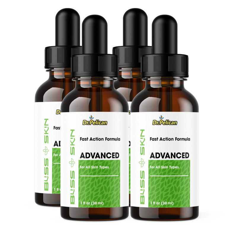 Bliss Skin Advanced Drops-Anti Aging/Skin Beauty & Health-4 Bottles-120ml 1fl oz