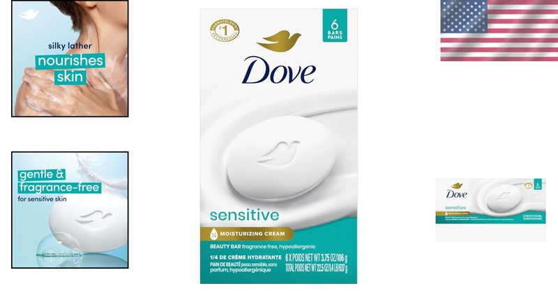 Dermatologist Approved Fragrance-Free Soap - 6-Pack Sensitive Formula 3.75 oz gallery