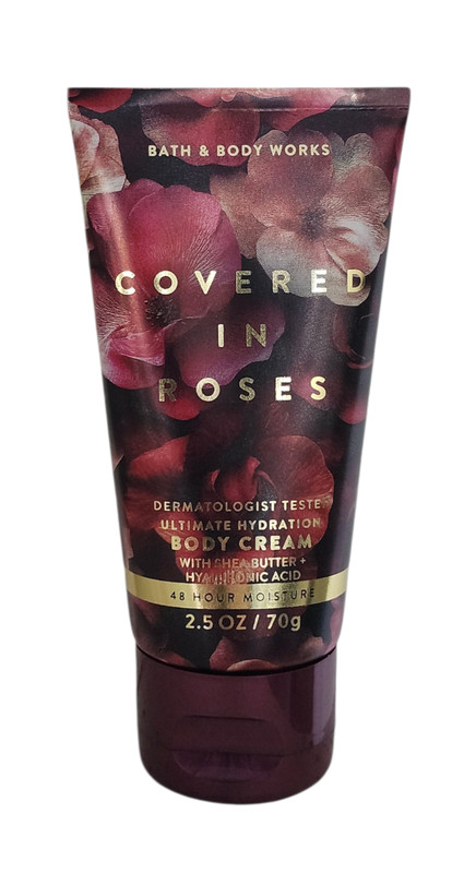 New Bath & Body Works Covered in Roses Body Cream, 2.5 oz – TRAVEL SIZE