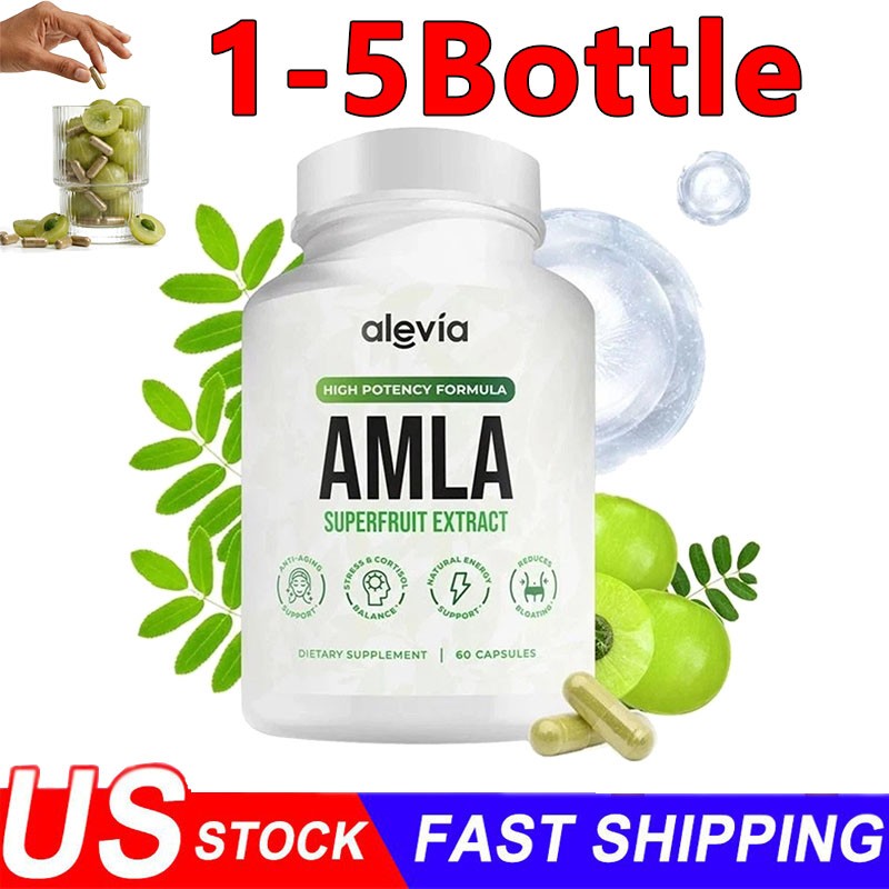 3x Alevia Organic Amla Capsules 1000mg Indian Gooseberry Antioxidant Supplement gallery