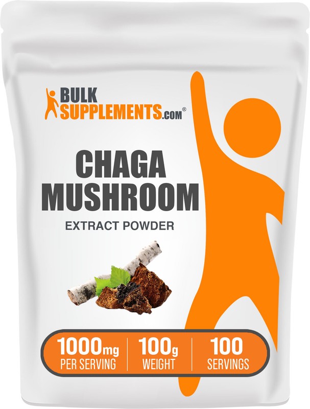 BulkSupplements Chaga Mushroom Extract – Beta Glucan Supplement