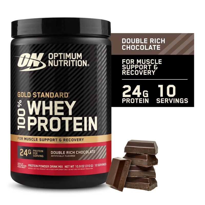 Optimum Nutrition Gold Standard 100% Whey – Double Rich Chocolate, 10 Servings