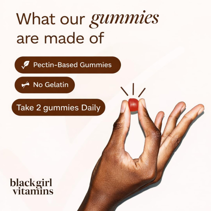 Black Girl Vitamins Once a Day Gummies - Multivitamin for Women 60Ct (Pack of 2) gallery