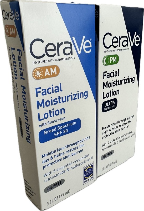 CeraVe AM/PM Facial Moisturizing Lotion Pack Exp Date: 01/2027 (Sealed)