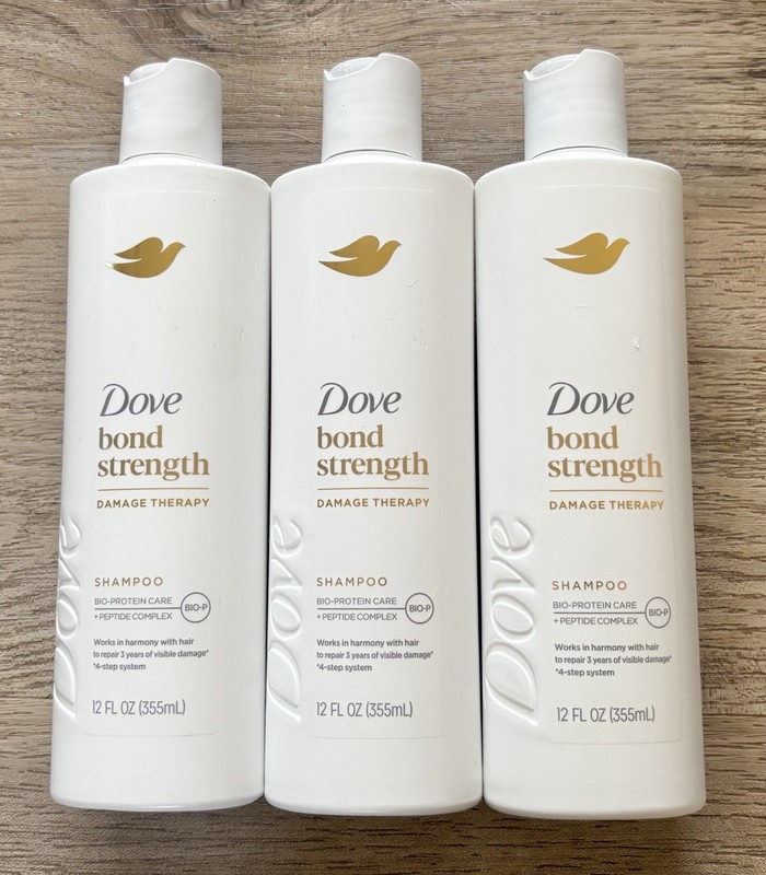 Dove Bond Strength Shampoo Only Damage Therapy 12 fl oz 3Pk