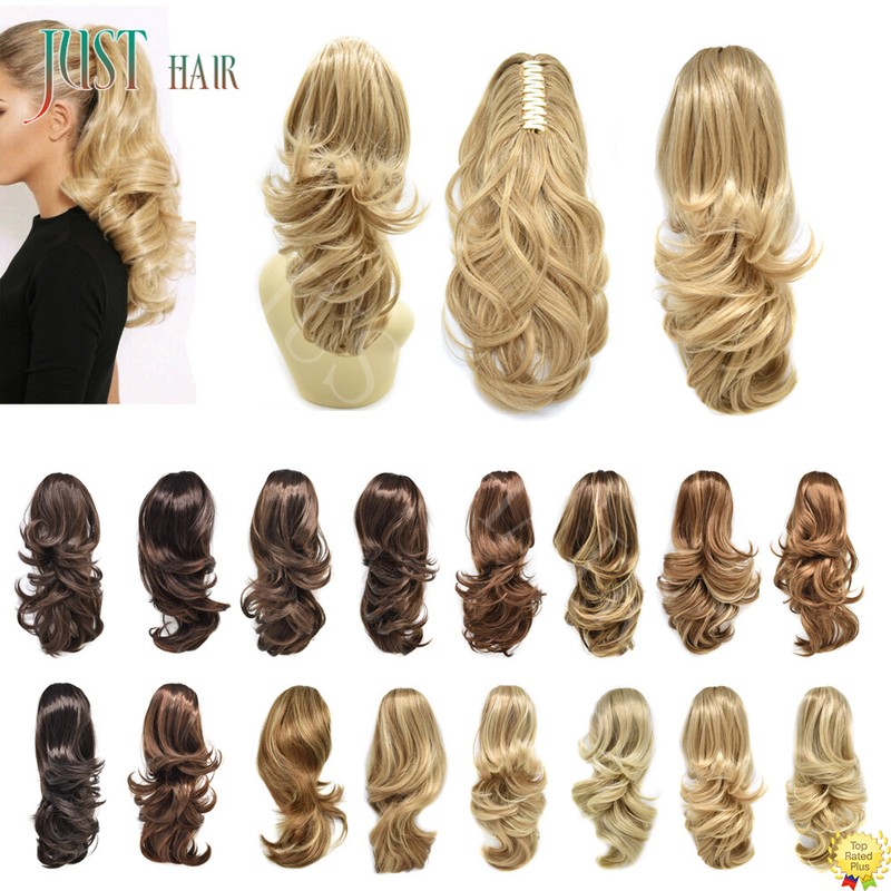 Claw Clip in Ponytail Extension Long Curly Wavy Pony Tail Jaw Hair Extensions US