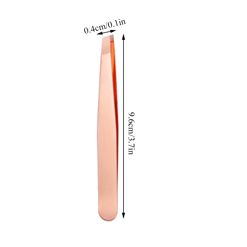 Professional Slant Tip Stainless Steel Tweezers for Eyebrow & Hair Beauty gallery
