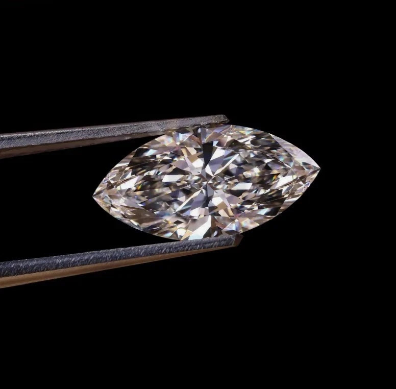 5.00 CT Marquise Cut Natural D Color Lab Grown CVD Diamond VVS1 Certified gallery