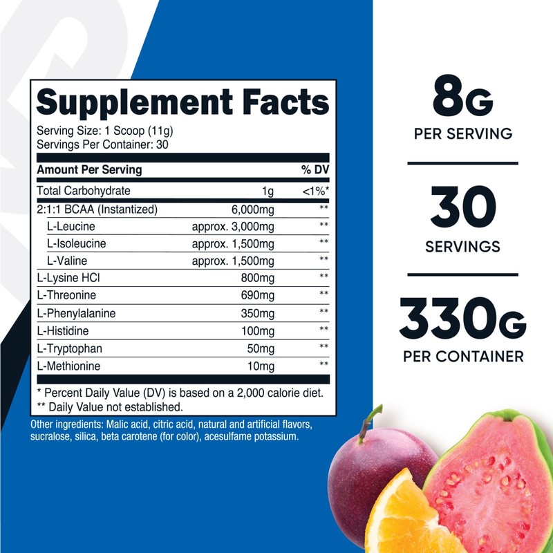 Nutricost EAA Powder 30 Servings - POG Flavor - Essential Amino Acids gallery