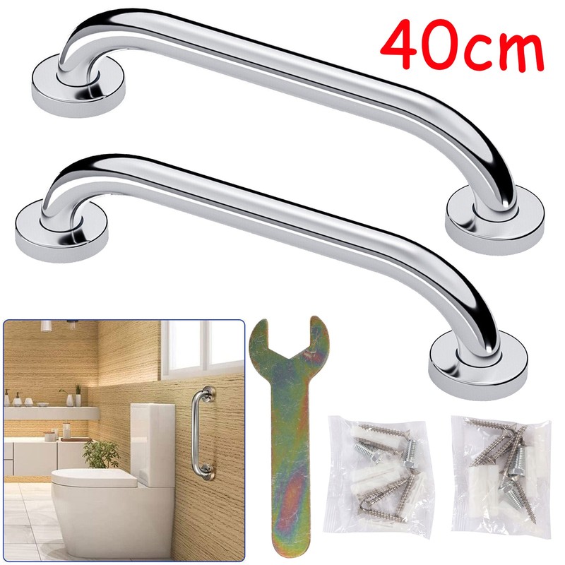 16″ Bathroom Shower Grab Bar Handle Safety Hand Rail Support Bar Stainless Steel