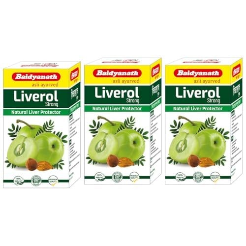 Baidyanath Liverole Strong 50 Tabs x 3 � Liver Health, Kutki, Giloy & 10+ Herbs